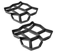 Pavement Mold for the Garden 42 x 42 x 4 cm Set of 2 Concrete Driveway Mould