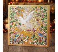 Pavemlo Dove Pearl Diamond Art Kit for Adults