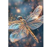 Pavemlo Dragonfly Paint by Number for Adults Beginners, DIY Acrylic Watercolor Painting Kits on Canvas, Paint by Number Oil Painting Crafts Perfect for Home Wall Decor 16X20 Inch x1319