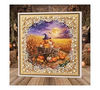 Pavemlo Jack-o'-Lantern Pearl Diamond Art Kit for Adults D95