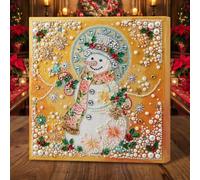Pavemlo Snowman and Snowflake Pearl Diamond Art Kit for Adults