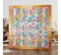 Pavemlo Snowman and Snowflake Pearl Diamond Art Kit for Adults