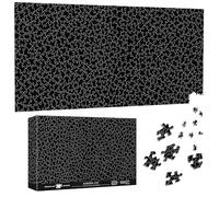 Pavemlo Special Shape Puzzles for Adults 1000 Pieces - BLACK OUT Jigsaw Puzzle Challenging Impossible Puzzle, Unique Home Decor & Game (41x80 cm) for Puzzle Lovers