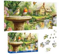 Pavemlo Special Shape Puzzles for Adults 1000 Pieces - GARDEN SONGBIRDS Jigsaw Puzzle Challenging Impossible Puzzle, Unique Home Decor & Game (16x31Inch/30x80cm) for Puzzle Lovers