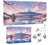 Pavemlo Special Shape Puzzles for Adults 1000 Pieces - MOUNT FUJI Jigsaw Puzzle Challenging Impossible Puzzle, Unique Home Decor & Game (41x80 cm) for Puzzle Lovers