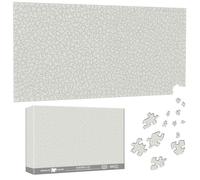 Pavemlo Special Shape Puzzles for Adults 1000 Pieces - OATMEAL GRAY Jigsaw Puzzle Challenging Impossible Puzzle, Unique Home Decor & Game (41x80 cm) for Puzzle Lovers