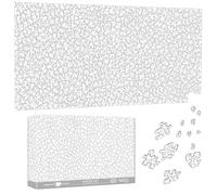 Pavemlo Special Shape Puzzles for Adults 1000 Pieces - WHITE OUT Jigsaw Puzzle Challenging Impossible Puzzle, Unique Home Decor & Game (41x80 cm) for Puzzle Lovers