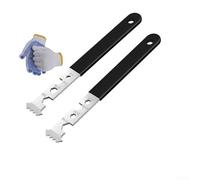 Paver Puller Tool Set with Teeth and Gripper Slots for Efficient Lifting of Locked and Sunken Pavers in Various Outdoor Applications