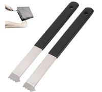 Paver Removal Tool, 2PCS Paver Extractor Tool with Sawtooth and Non Slip Handle Ideal for Garden Lawn Yard Patio Brick Block Replacement