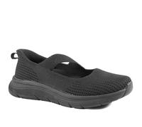 Pavers Active Slip On Mary Janes - Black-Black Size 5