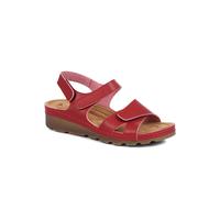 Pavers Adjustable Cushioned Sandals In Red Red 8