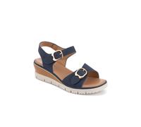 Pavers Adjustable Fit Cushioned Sandals In Navy Navy