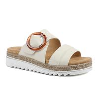 Pavers Adjustable-Fitting Mules - Beige Size 7