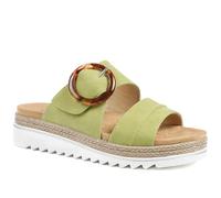 Pavers Adjustable-Fitting Mules - Green Size 5