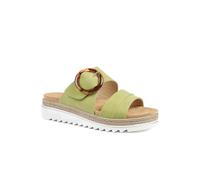 Pavers Adjustable-Fitting Mules - Green Size 5