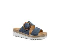 Pavers Adjustable-Fitting Mules - Navy Size 6