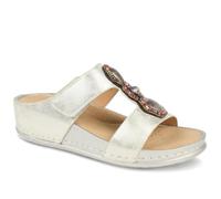 Pavers Adjustable Jewelled Strappy Sandals - Gold Size 7