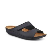Pavers Adjustable Touch-Fasten Mules - Black Size 3