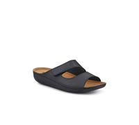 Pavers Adjustable Touch-Fasten Mules - Black Size 5