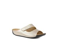 Pavers Adjustable Touch-Fasten Mules - Soft Gold Size 7