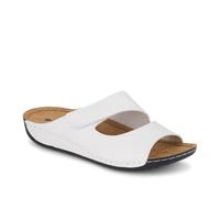 Pavers Adjustable Touch-Fasten Mules - White Size 5