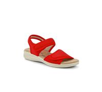 Pavers Adjustable Touch-Fasten Sandals - Red Size 6