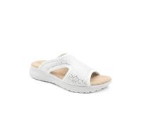 Pavers Women's Anatomic Self Moulding Cushioned Mule Sandals in White | Size: 5 Pavers White 5