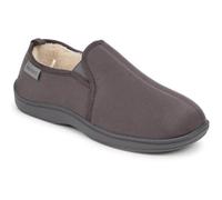 Pavers Men's Antibacterial Slippers - Charcoal Size 12