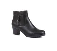Pavers Block Heel Ankle Boots In Black Black 7