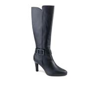 Pavers Block Heel Elegant Long Boots - Black Size 6