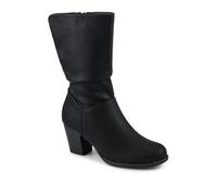 Pavers Block Heel Long Boots - Black Size 6