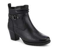Pavers Block Heel Zipped Smart Ankle Boots - Black Size 6