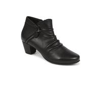 Pavers Block-Heeled Ankle Boots In Black Black 6