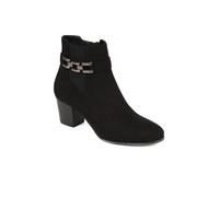 Pavers Block-Heeled Ankle Boots In Black Black 6