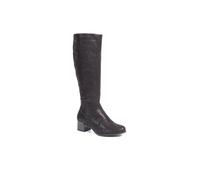 Pavers Block-Heeled Long Boots In Black Black