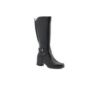 Pavers Block-Heeled Long Boots In Black Black 4