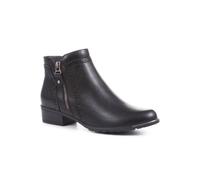 Pavers Block-Heeled Smart Ankle Boots In Black Black 5