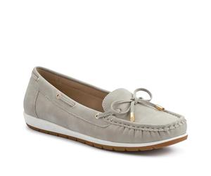 Pavers Bow Detailed Moccasins - Light Grey Size 5