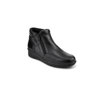 Pavers Breathable Leather Water Resistant Boots In Black Black 6