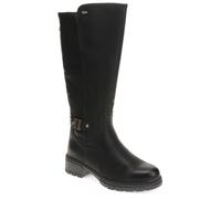 Pavers Buckle Detail Long Boots - Black Size 7