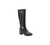 Pavers Buckled Long Boots In Black Black 8