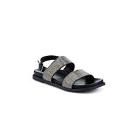 Pavers Buckled Slingback Sandals In Black Black 5