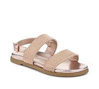 Pavers Buckled Slingback Sandals - Rose Gold Size 6