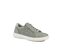 Casual Breathable Zip Trainers - Sage Size 6