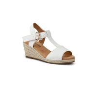 Pavers Women's Casual Buckled Espadrilles in White | Size: 5 Pavers White 5
