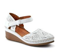Pavers Women's Casual Leather Touch Fasten Mary Janes in White | Size: 3 Pavers White 3