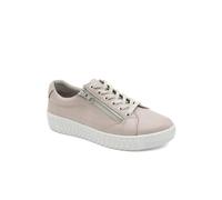Pavers Womens Casual Leather Trainers Stone Size 7