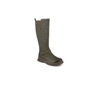 Pavers Casual Wedge Heel Long Boots In Khaki Khaki 8
