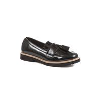 Pavers Chunky Tassel Loafers In Black Black 5