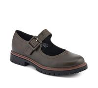 Pavers Women's Chunky Touch-Fasten Mary Janes in Olive | Size: 6 Pavers Olive 6